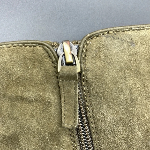 TAHARI Christy Studded Suede Bootie in Olive, 9.5, NWOT - Picture 16 of 16